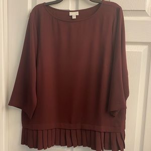 JJill Maroon Tunic